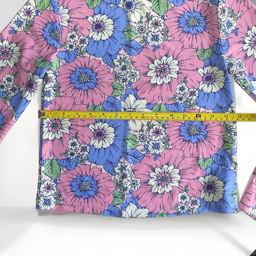 GAP Kids UV Protection Long Sleeve Rash Guard Flower Pattern Size XXL (14/16) - Picture 4 of 5